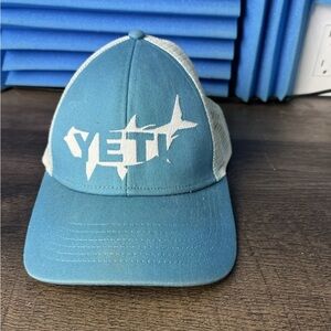 Yeti Teal and Gray Trucker Hat